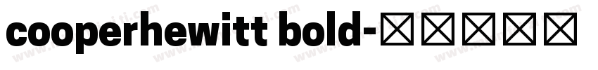 cooperhewitt bold字体转换